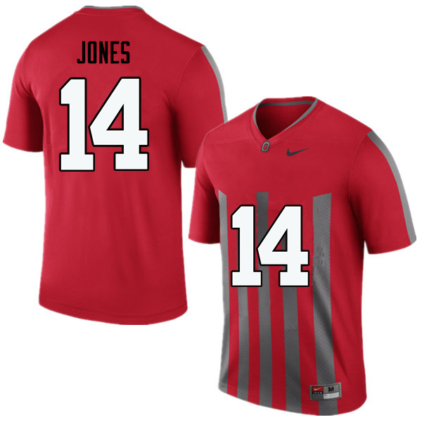 Men Ohio State Buckeyes #14 Keandre Jones College Football Jerseys Game-Throwback